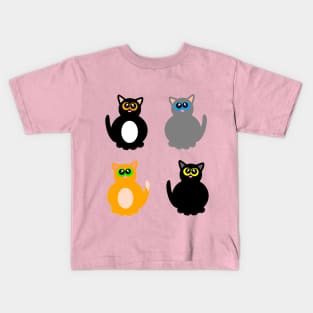 Four cute kitties Kids T-Shirt